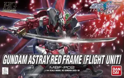 Maquette Gundam hg astray red frame flight 1/144